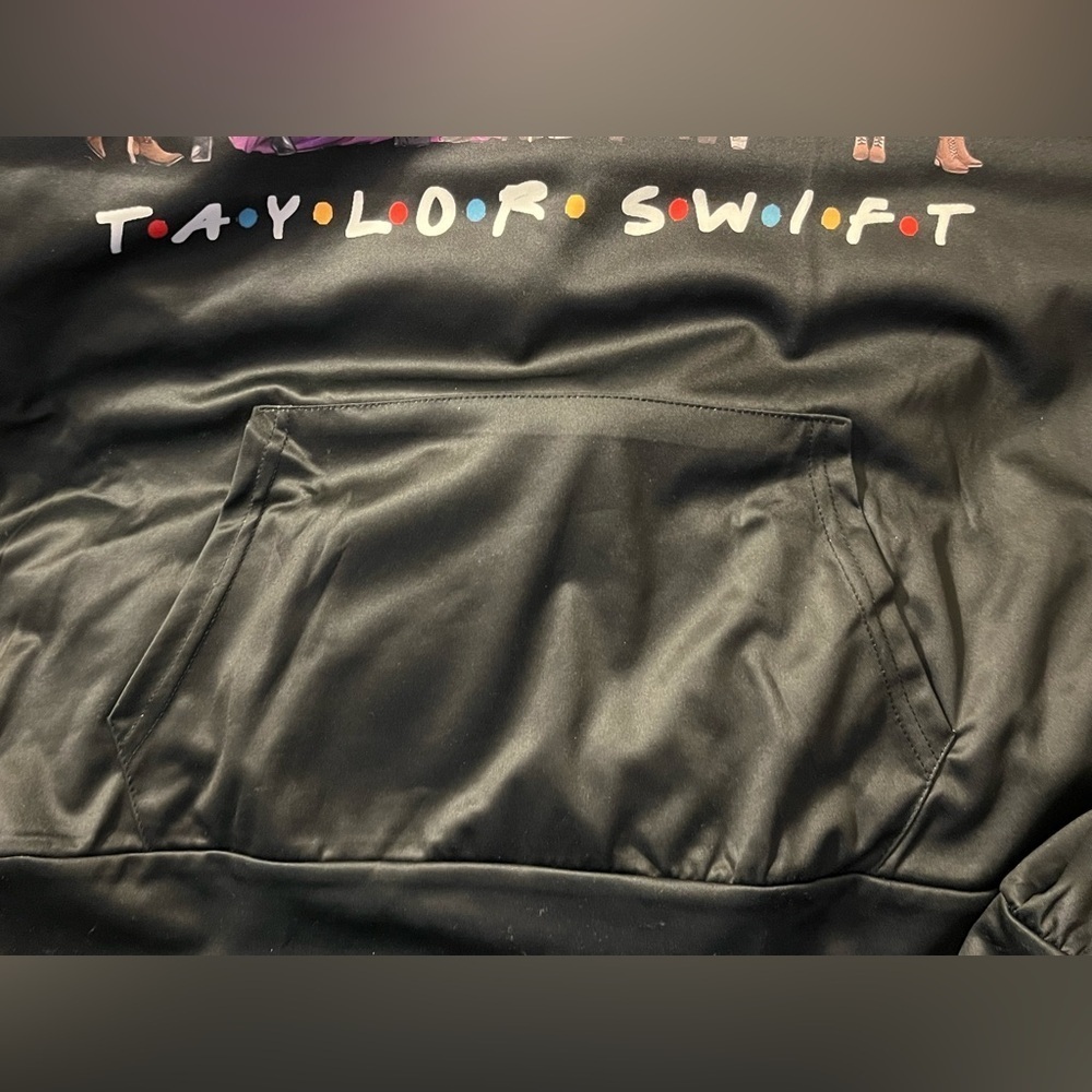 NEW- Taylor Swift Eras Hoodie (Folklore) SIZE: Large  COLOR: Black - Picture 6 of 9